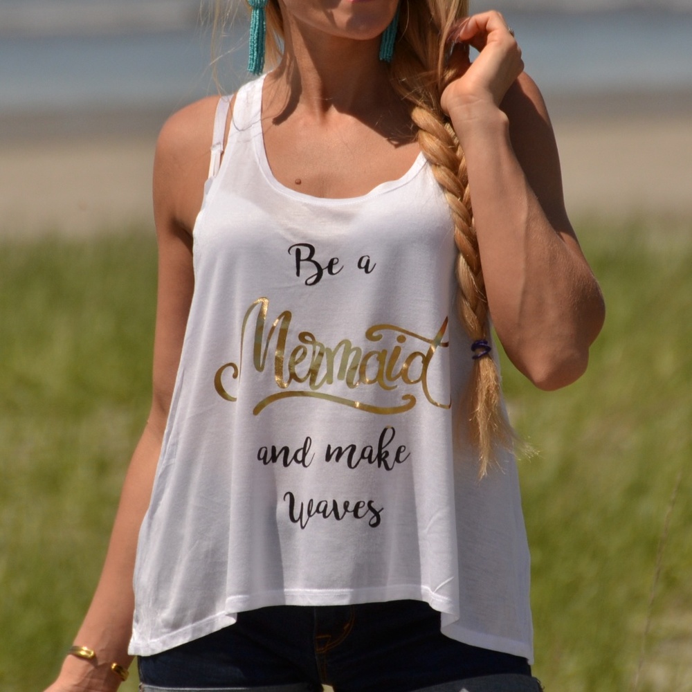 "BE A MERMAID' TANK TOP - Picture 4 of 4